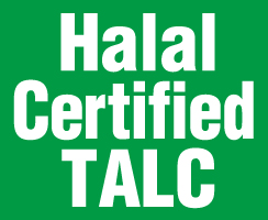 Halal-certified talc